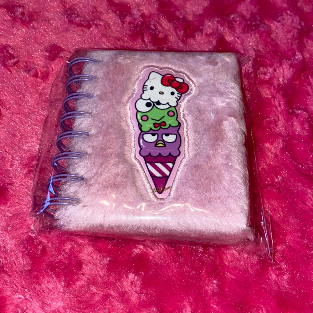 Mini Fuzzy Sanrio Notebook